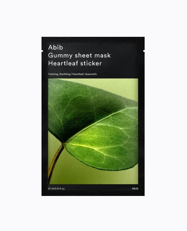 Abib Gummy sheet mask Heartleaf sticker 27ml*10pcs - EmpressKorea