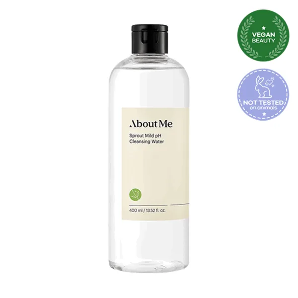 About Me Sprout Mild pH Cleansing Water 400ml - EmpressKorea