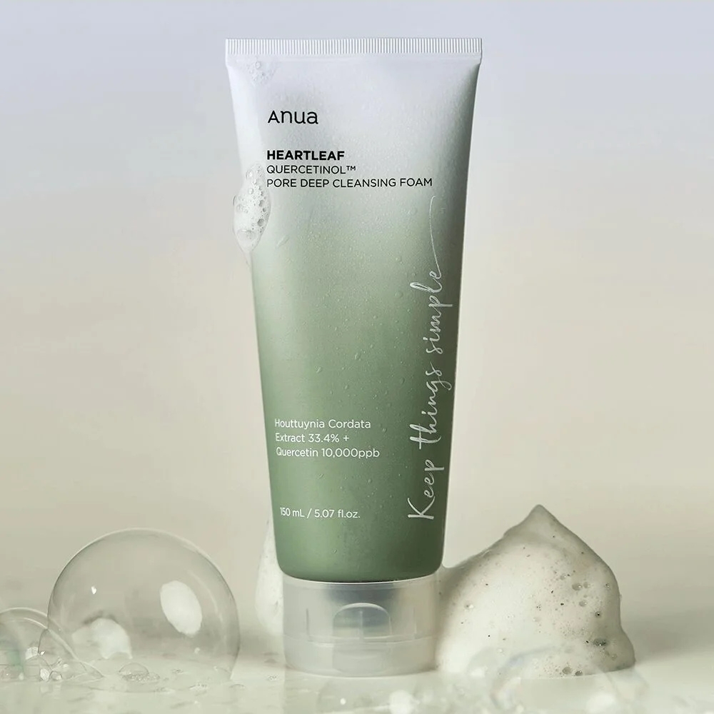 Anua Heartleaf Quercetinol Pore Deep Cleansing Foam 150ml - EmpressKorea