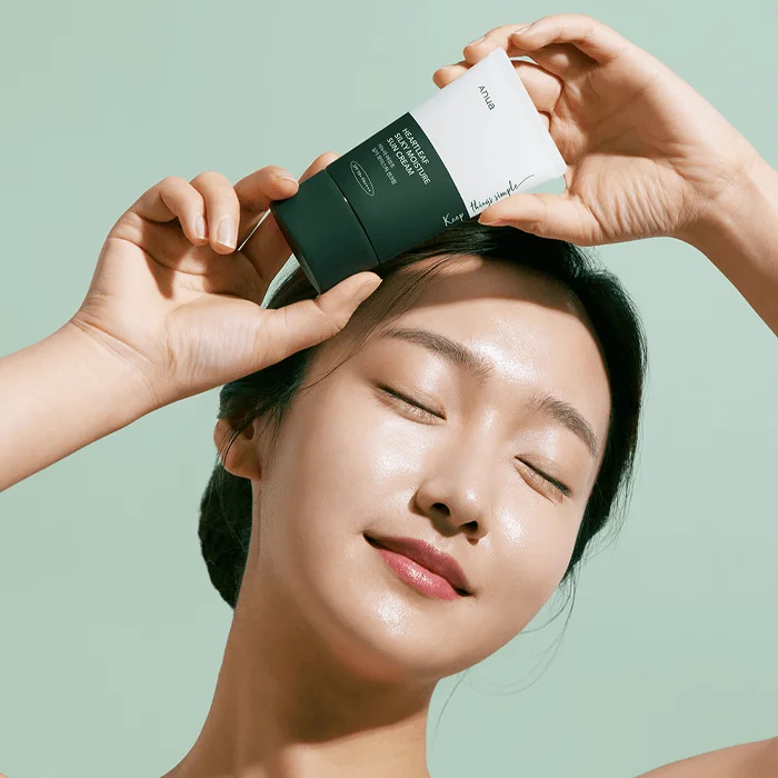 Anua Heartleaf Silky Moisture Sun Cream SPF 50+ PA++++ 50ml - EmpressKorea