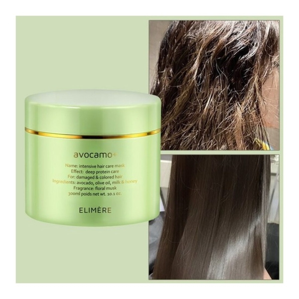 Avocamo extremely damaged hair pack hair treatment, 300ml - EmpressKorea