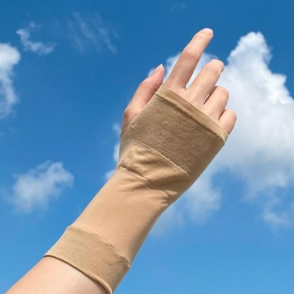 BAILY WHITE UV Blocking Golf Hand Cover Tosh Hand Cover Hand Cover Women Men Driving Mountain Climbing Bicycle Gloves Flesh Color - EmpressKorea