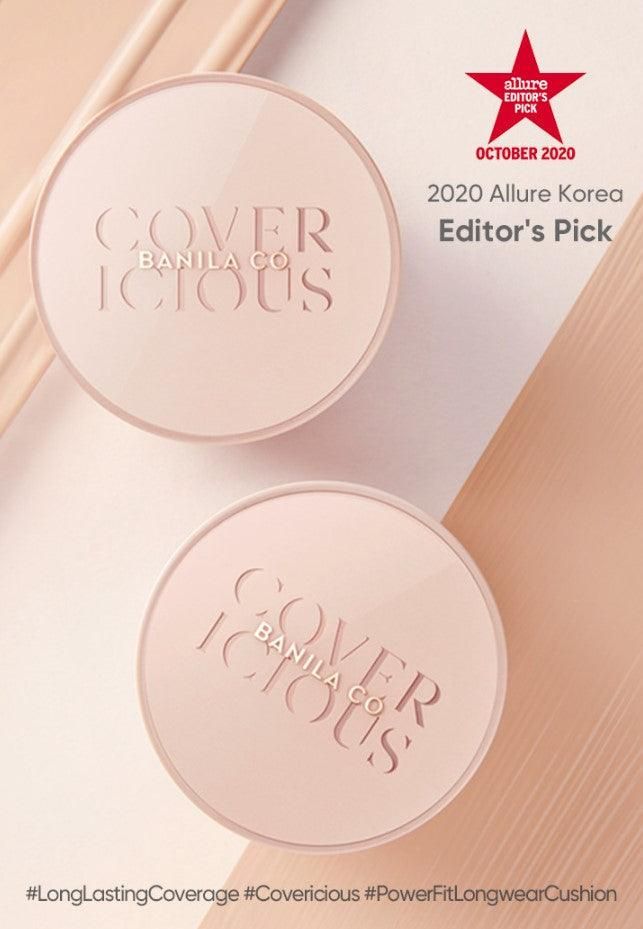 BANILA CO Covericious Power Fit Longwear Cushion (with Refill) SPF 38, PA++ (3 Colors) 14g - EmpressKorea