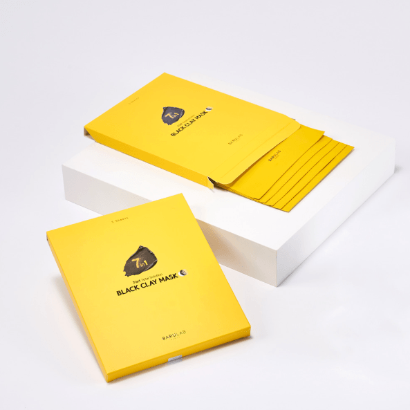 BARULAB 7 in 1 Total Solution Black Clay Mask 5EA - EmpressKorea