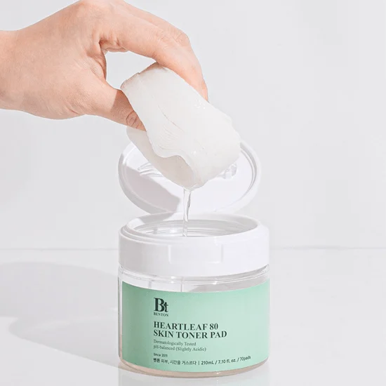BENTON Heartleaf 80 Skin Toner Pad 210ml 70EA - EmpressKorea