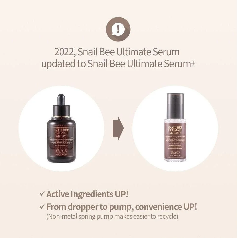 BENTON Snail Bee Ultimate Serum+ 35ml - EmpressKorea