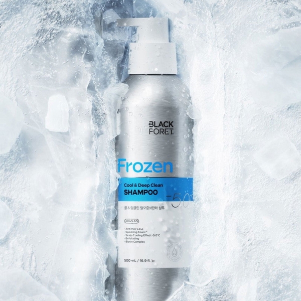 BLACKFORET  Frozen Cool & Deep Clean Hair Loss Symptom Relief Shampoo 500ml - EmpressKorea