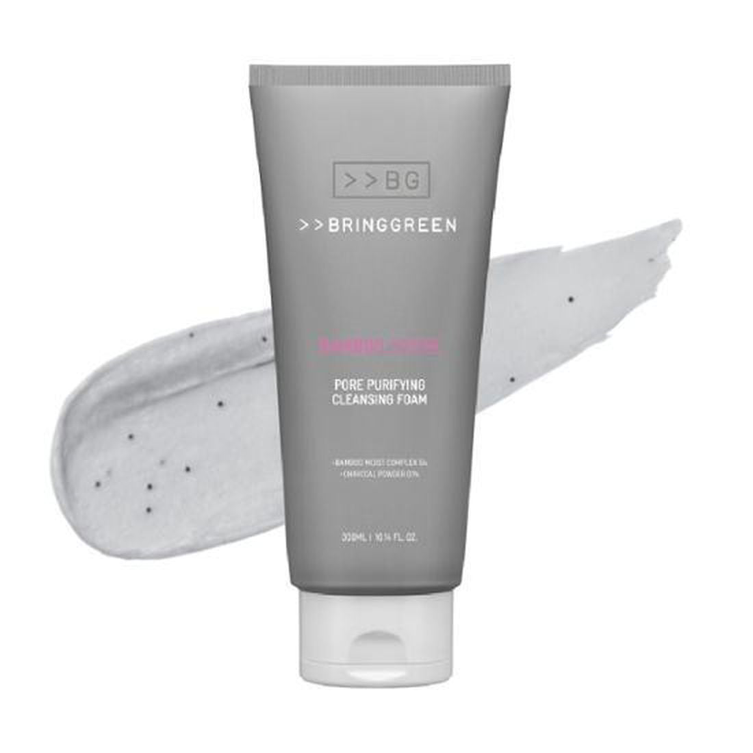 BRING GREEN Bamboo Charcoal Pore Purifying Cleansing Foam 300ml - EmpressKorea