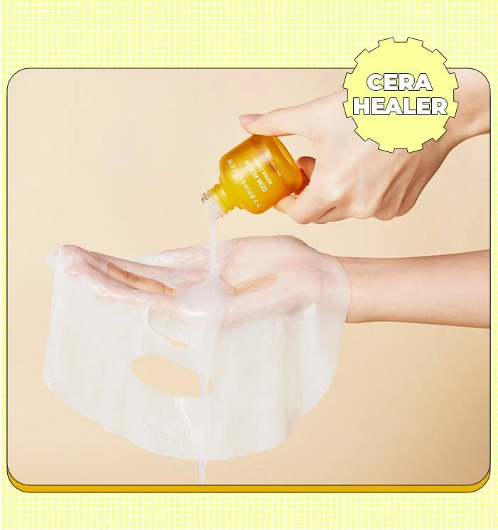 BRING GREEN Cera Healer Deep Moisturizing Serum Mask 23g*5 - EmpressKorea