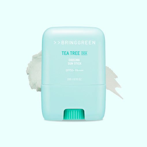 BRING GREEN Tea Tree Cica Cooling Sun Stick SPF50+ PA++++ 20g - EmpressKorea