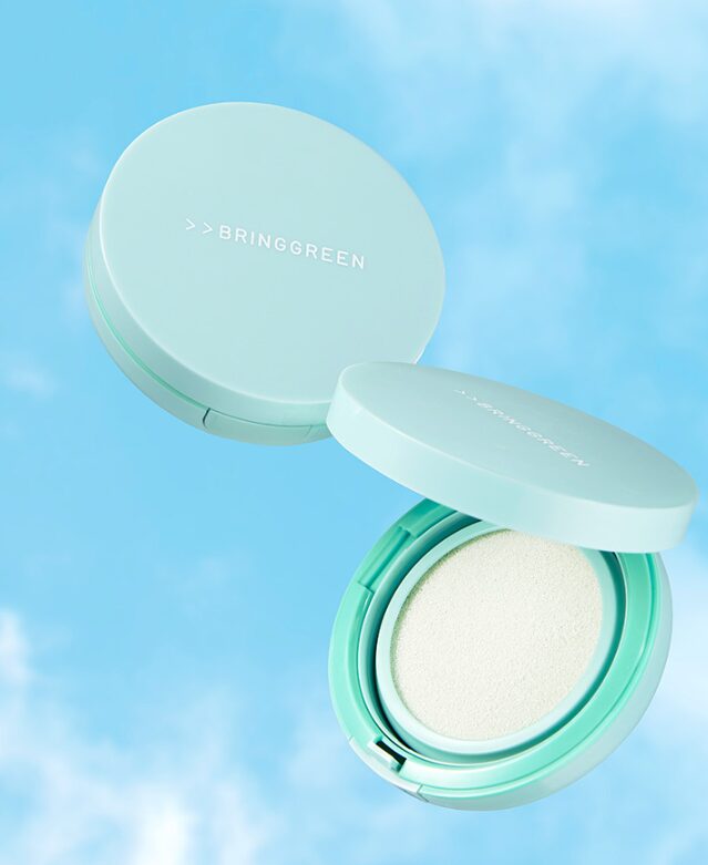 BRING GREEN Tea Tree Cica Tone Up Sun Cushion 15g - EmpressKorea