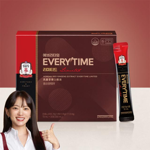 JUNG KWAN JANG EVERYTIME Limited Korean Red Ginseng Extract 10ml x 30 Sticks