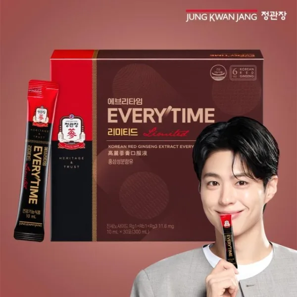 JUNG KWAN JANG EVERYTIME Limited Korean Red Ginseng Extract 10ml x 30 Sticks