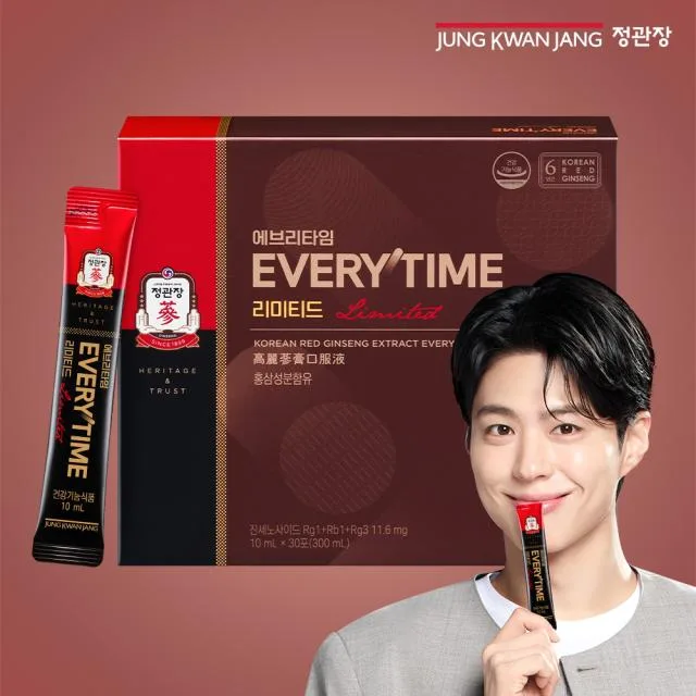 JUNG KWAN JANG EVERYTIME Limited Korean Red Ginseng Extract 10ml x 30 Sticks