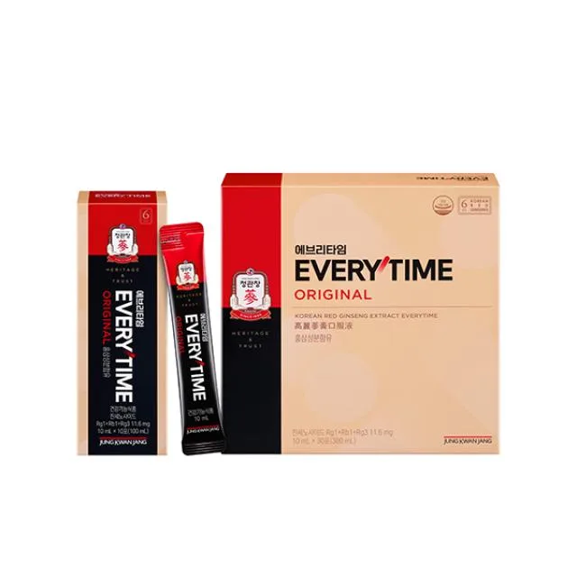 JUNG KWAN JANG EVERYTIME ORIGINAL Korean Red Ginseng Extract 10ml x 30 Sticks - Image 2
