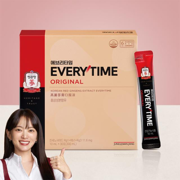 JUNG KWAN JANG EVERYTIME ORIGINAL Korean Red Ginseng Extract 10ml x 30 Sticks