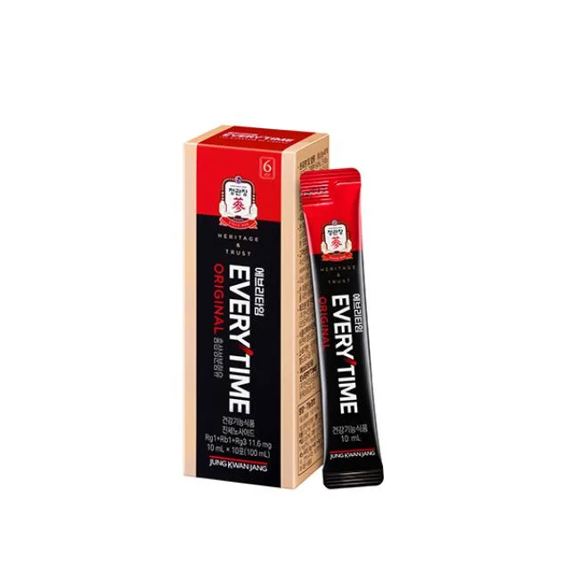 JUNG KWAN JANG EVERYTIME ORIGINAL Korean Red Ginseng Extract 10ml x 30 Sticks - Image 3