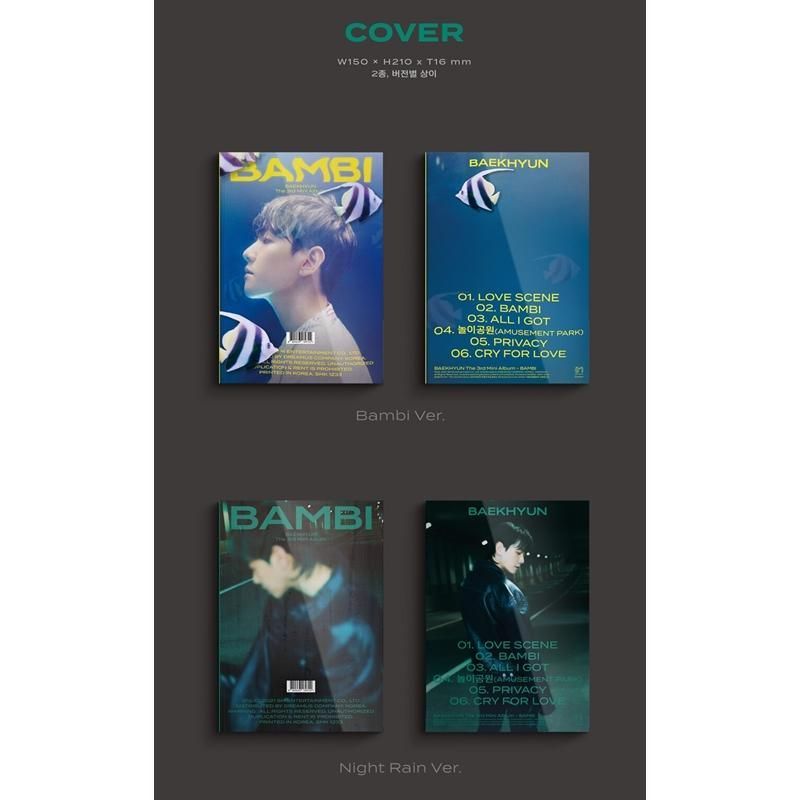 Baek Hyun - 3rd Mini Album: BAMBI (Photo Book Ver.) - EmpressKorea
