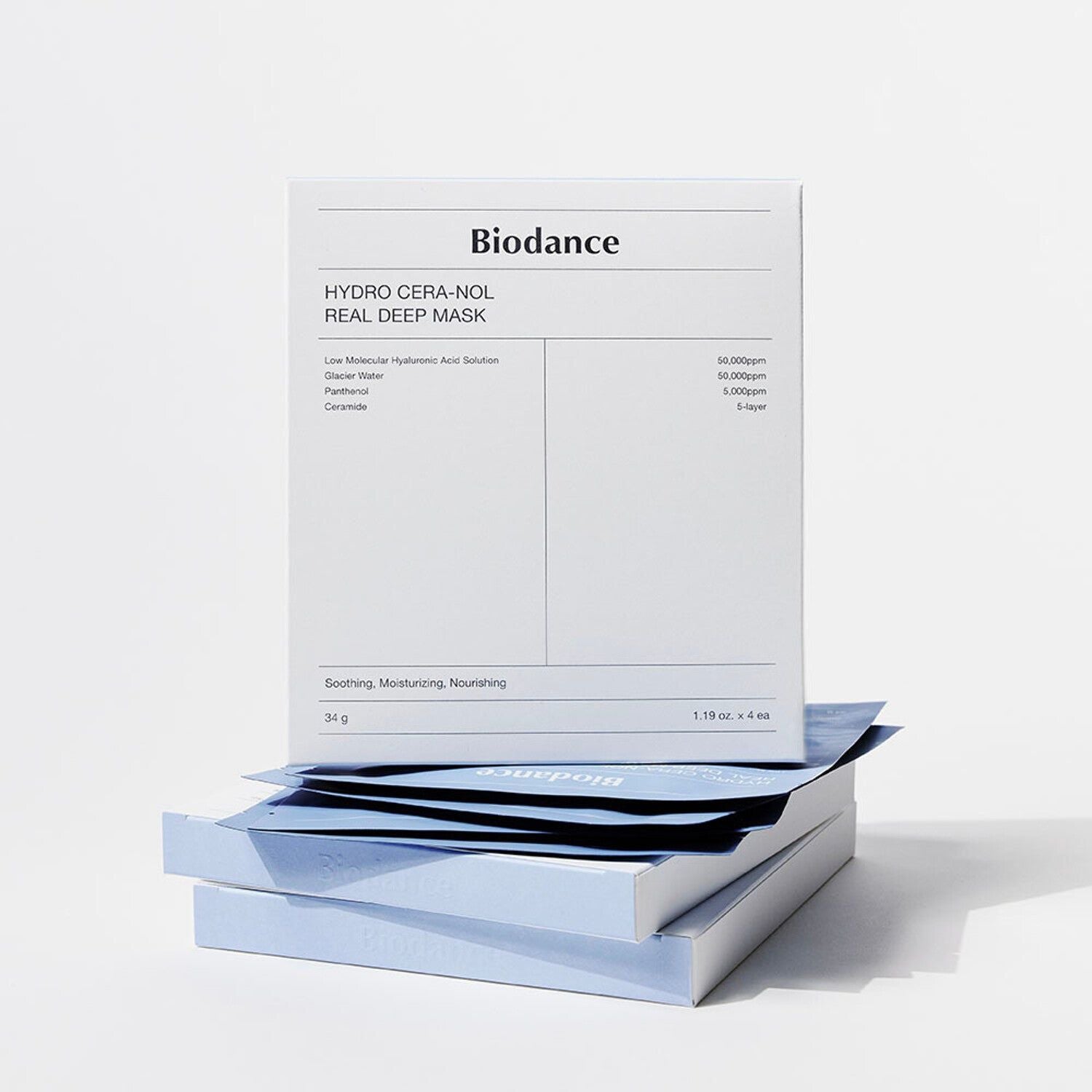 Biodance Hydro Cera-Nol Real Deep Mask Sheet 34g*4pcs - EmpressKorea