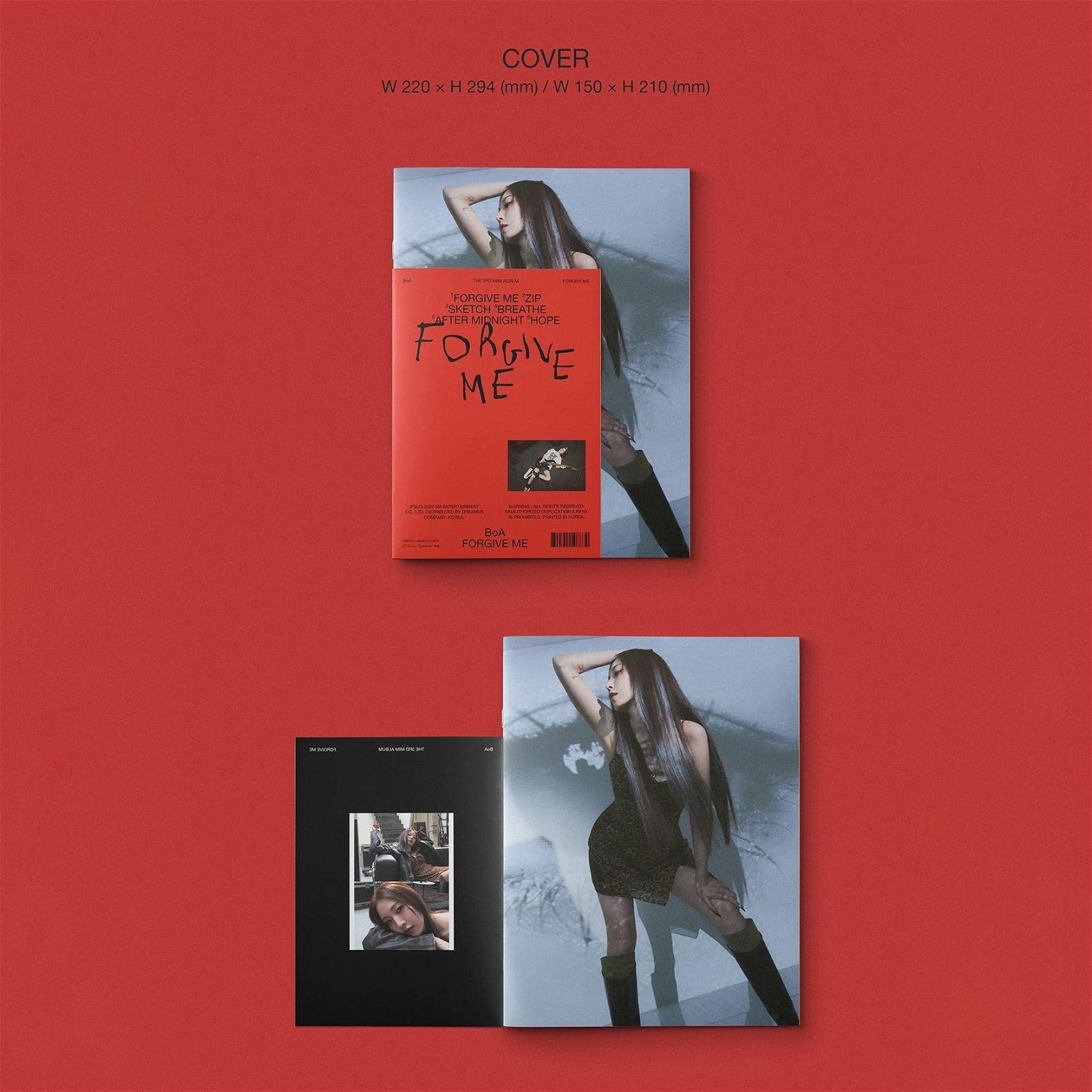 BoA - 3rd Mini Album: Forgive Me (Hate Ver.) - EmpressKorea