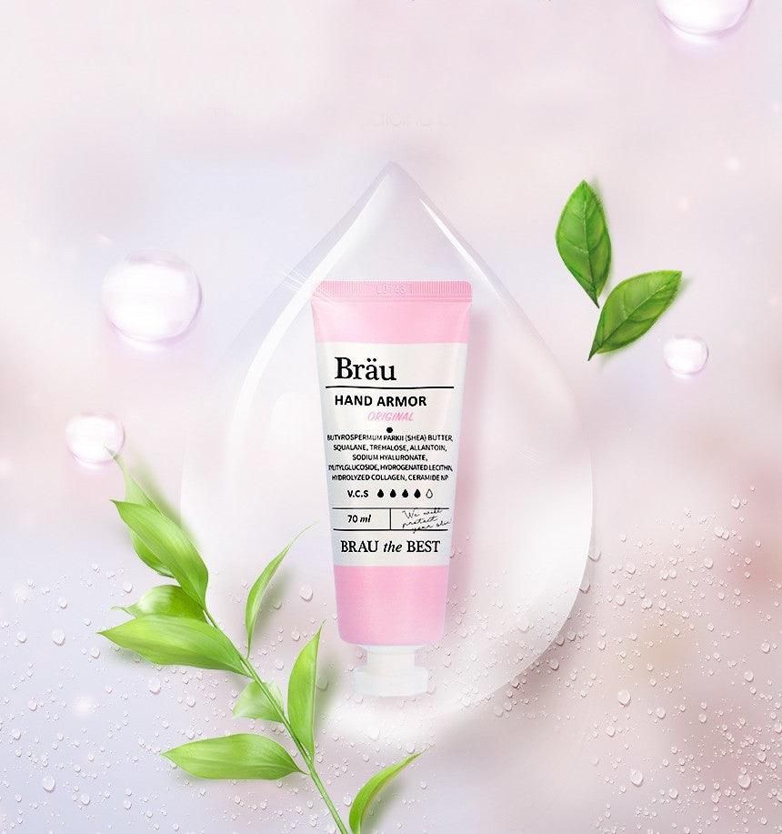 Brau Cosmetics Hand Armor Hand Cream Acacia Flower Fragrance 70ml - EmpressKorea