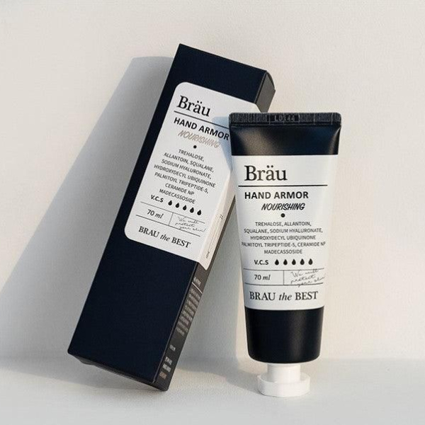 Brau Cosmetics Hand Armor Nourishing Hand Cream Fragrance Free 70ml - EmpressKorea
