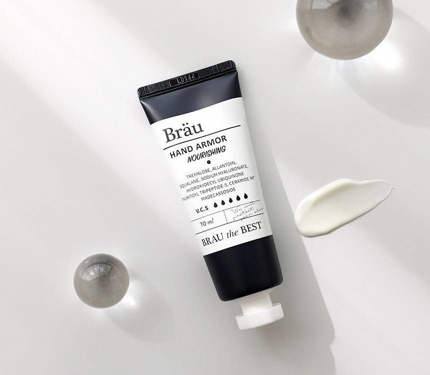 Brau Cosmetics Hand Armor Nourishing Hand Cream Fragrance Free 70ml - EmpressKorea
