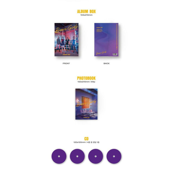 Brave Girls - 6th Mini Album: THANK YOU - EmpressKorea