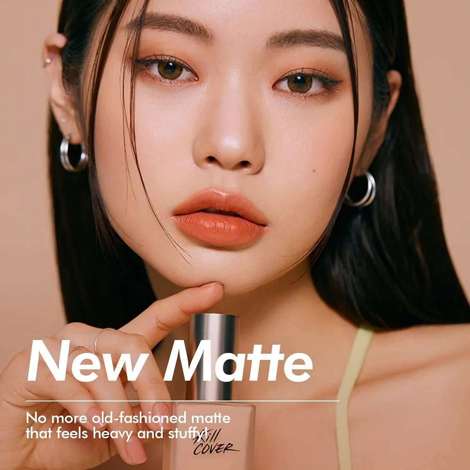 CLIO KILL COVER NEW MATTE FOUNDATION 38g +PRO PLAY COVER FOUNDATION BRUSH SPECIAL SET - EmpressKorea