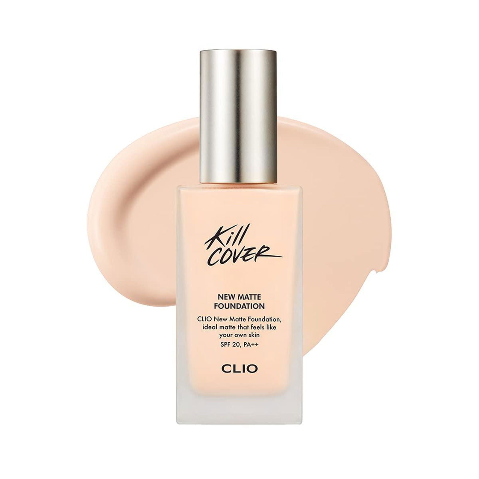 CLIO KILL COVER NEW MATTE FOUNDATION 38g +PRO PLAY COVER FOUNDATION BRUSH SPECIAL SET - EmpressKorea