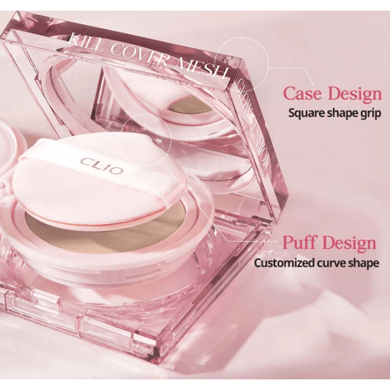 CLIO Kill Cover Mesh Glow Cushion with Refill SPF 50+ PA++++ (3 Colors) 15g - EmpressKorea