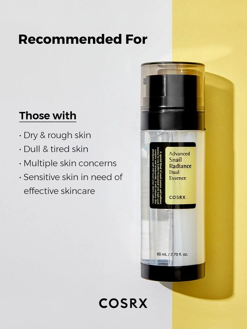 COSRX Advanced Snail Radiance Dual Essence 80ml - EmpressKorea
