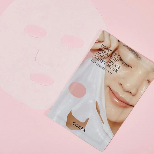 COSRX Balancium Comfort Ceramide Soft Cream Sheet Mask 26ml*10pcs - EmpressKorea