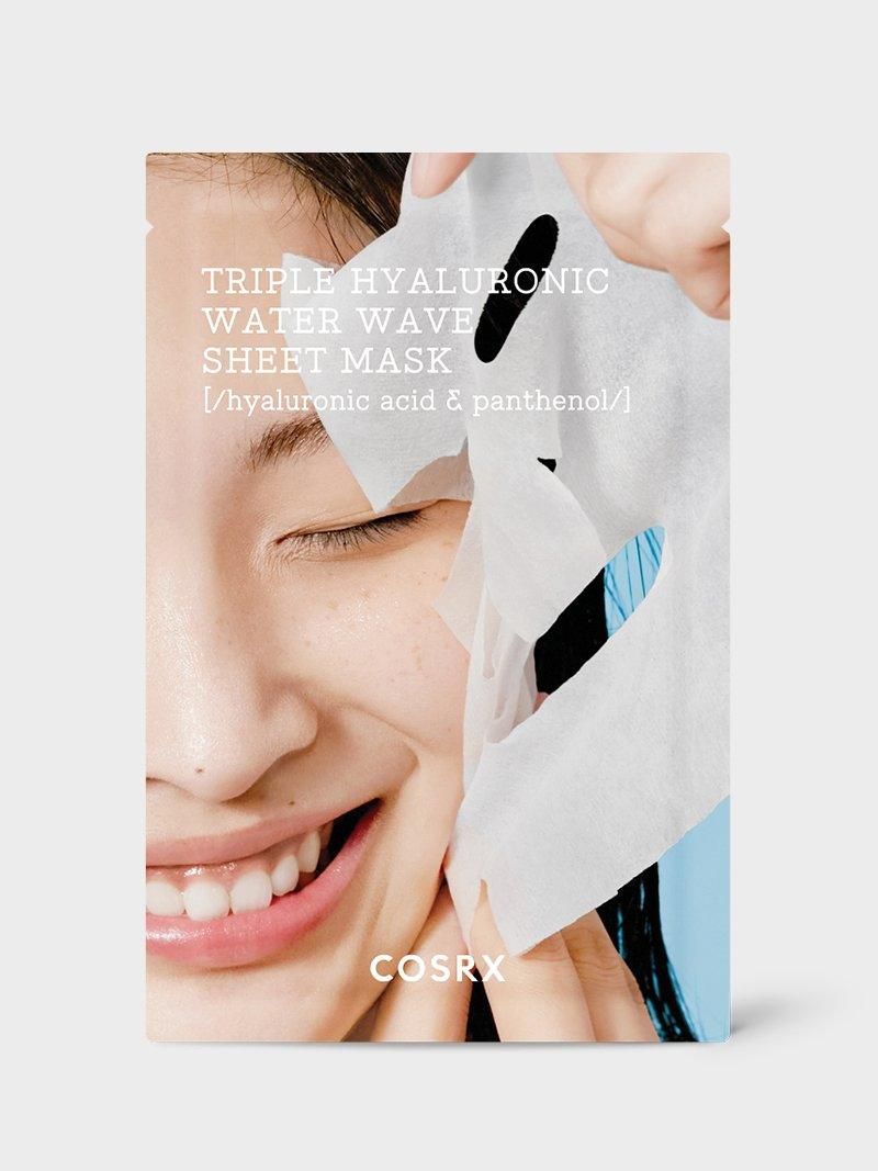 COSRX Hydrium Triple Hyaluronic Water Wave Sheet Mask 21ml*10ea - EmpressKorea