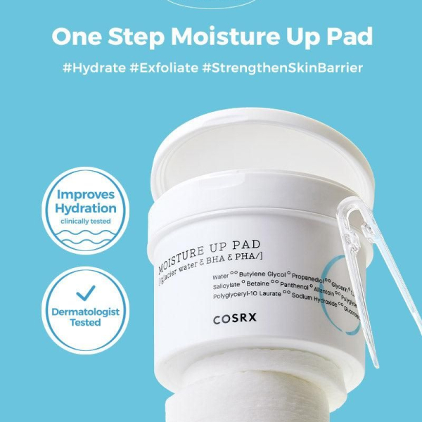 COSRX One Step Moisture Up Pad 140ml 70 sheets - EmpressKorea
