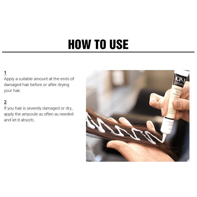 CP-1 Premium Silk Ampoule 20ml*4EA (For Dry and Damaged Hair) - EmpressKorea