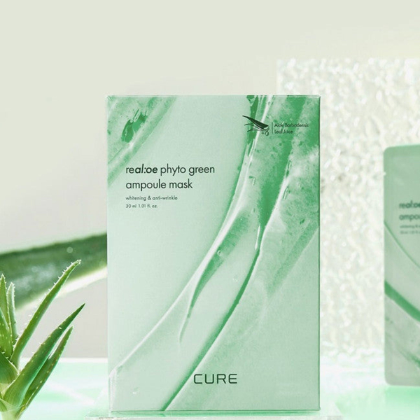 CURE Realoe Phyto Green Ampoule Mask 30ml*10pack - EmpressKorea