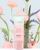 CURE Realoe Water Splash Calming Tone-Up Sun Cream SPF50+ PA++++  40g Green to Pink - EmpressKorea