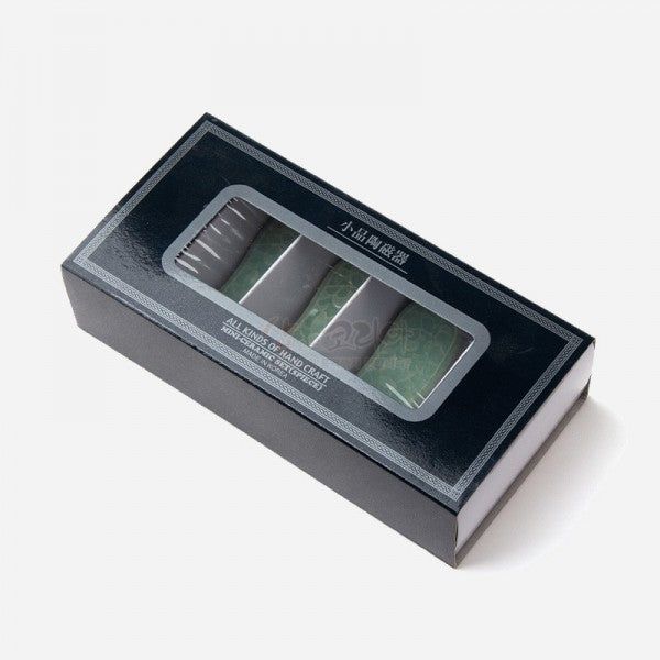 Celadon Spoon Holder Arabesque Pattern 5 piece set made in Korea - EmpressKorea