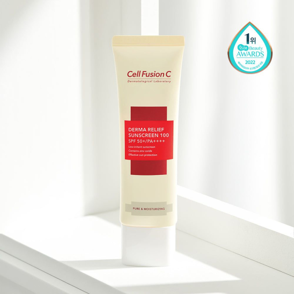 Cell Fusion C Derma Relief Sunscreen 100 SPF 50+ PA++++ 50ml - EmpressKorea