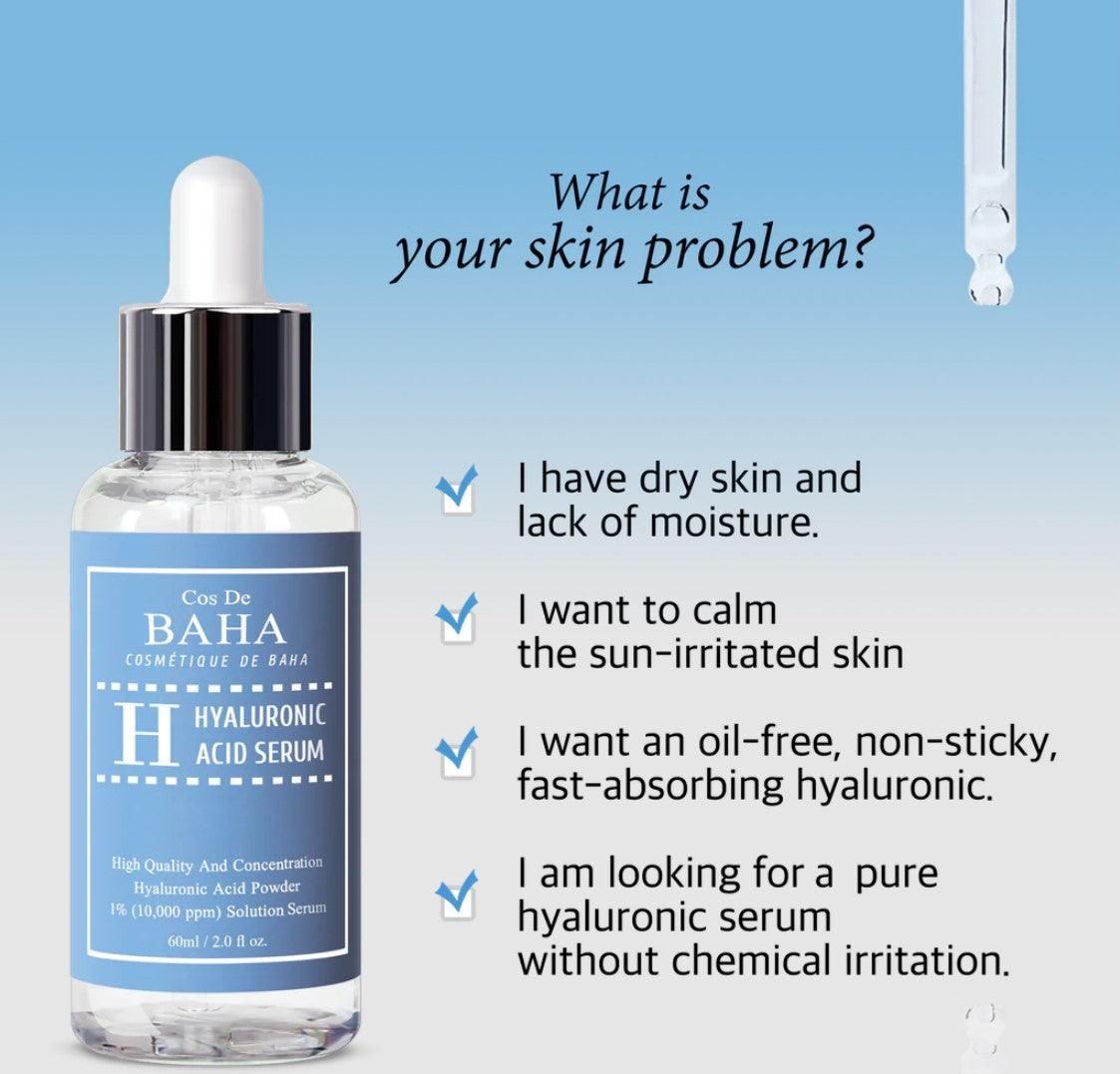Cos De BAHA H Hyaluronic Acid Serum (3 Types) - EmpressKorea