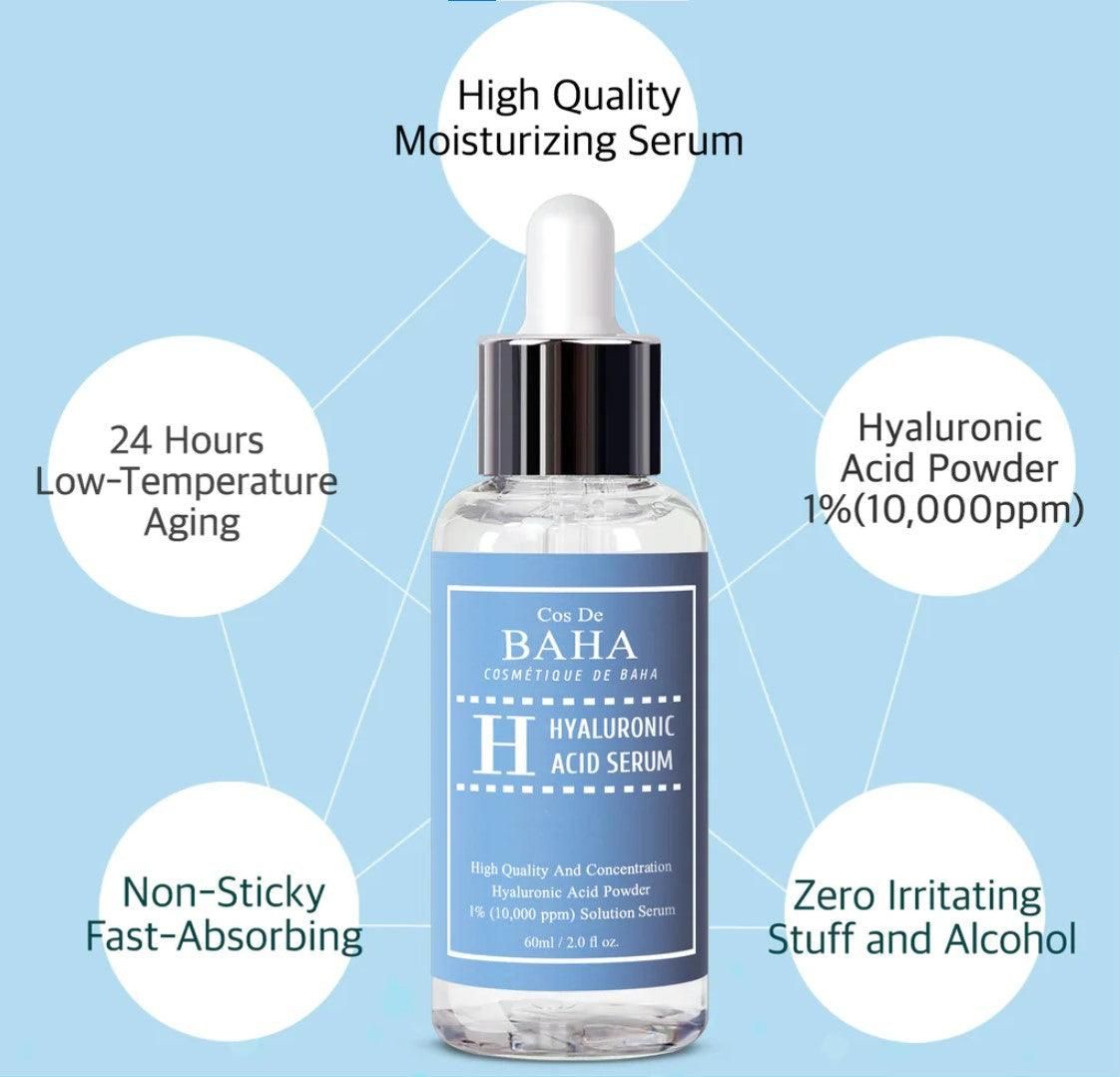 Cos De BAHA H Hyaluronic Acid Serum (3 Types) - EmpressKorea