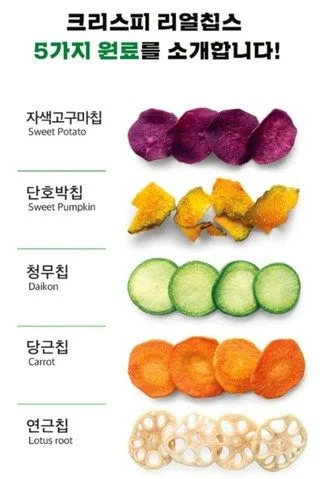 Crispy Real Chips 5 Mix 180g, 2peices - EmpressKorea