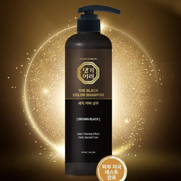 DAENG GI MEORI Restocked Natural Gray Hair Care The Black Color Shampoo 300g - EmpressKorea