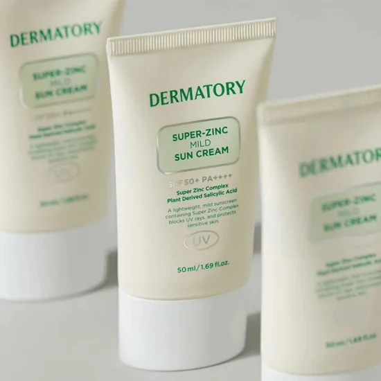 DERMATORY Pro Trouble Super Zinc Mild Sun Cream Set SPF 50+ PA++++ (50ml+31ml) - EmpressKorea