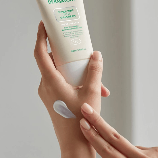 DERMATORY Pro Trouble Super Zinc Mild Sun Cream Set SPF 50+ PA++++ (50ml+31ml) - EmpressKorea