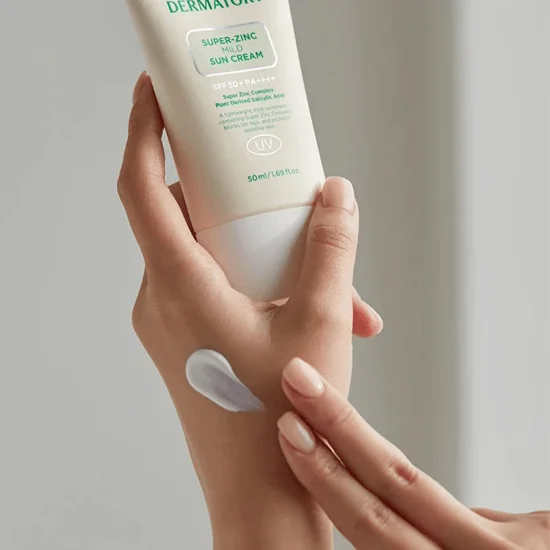 DERMATORY Pro Trouble Super Zinc Mild Sun Cream Set SPF 50+ PA++++ (50ml+31ml) - EmpressKorea