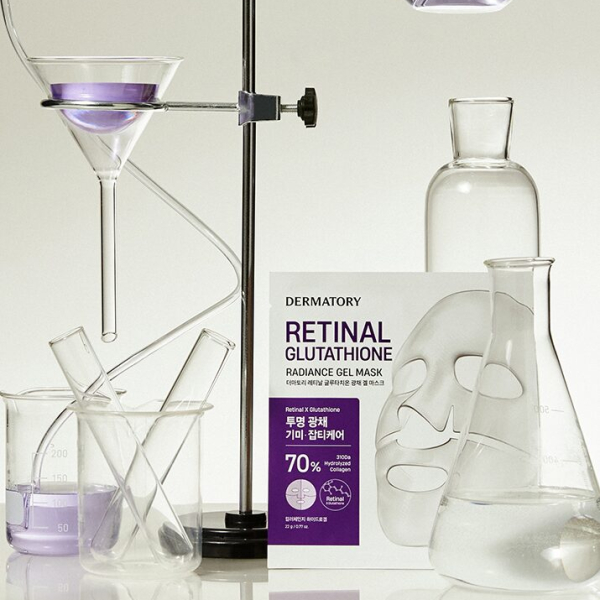 DERMATORY Retinal Glutathione Gel Mask 22g*3sheets - EmpressKorea
