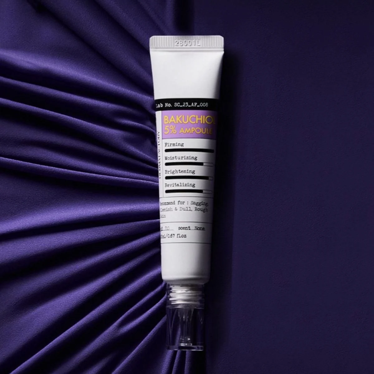 DERMA FACTORY Bakuchiol 5% Ampoule Skin Whitening Wrinkle Elasticity Nutrition 20ml - EmpressKorea