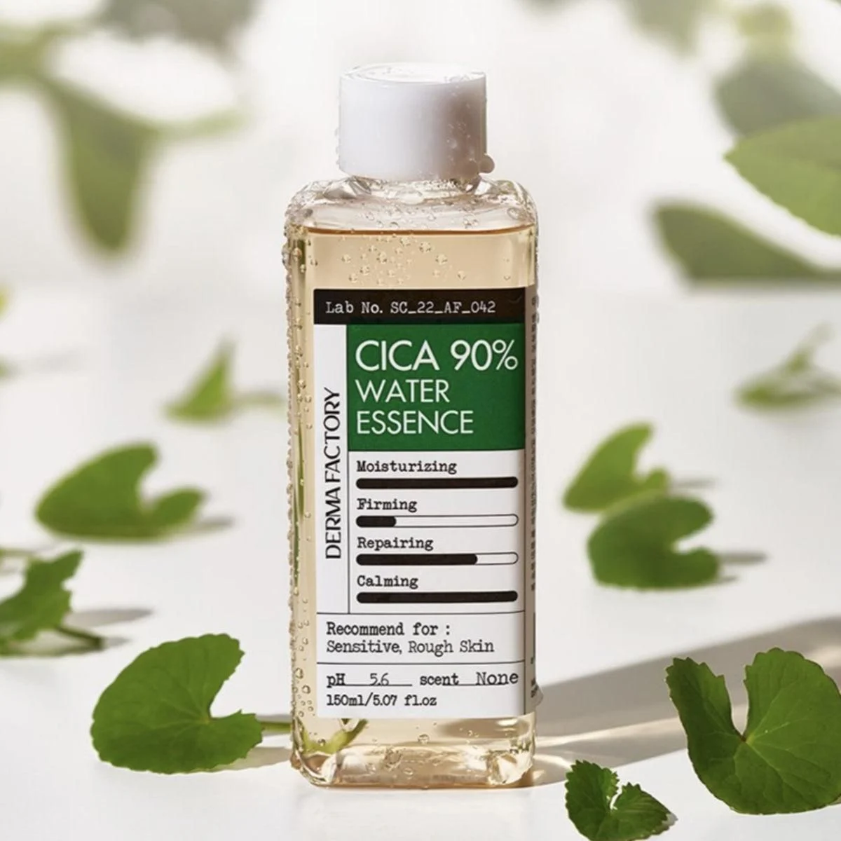 DERMA FACTORY Cica 90% Water Essence 150ml Skin Soothing Moisturizing Repair Centella Asiatica Extract - EmpressKorea